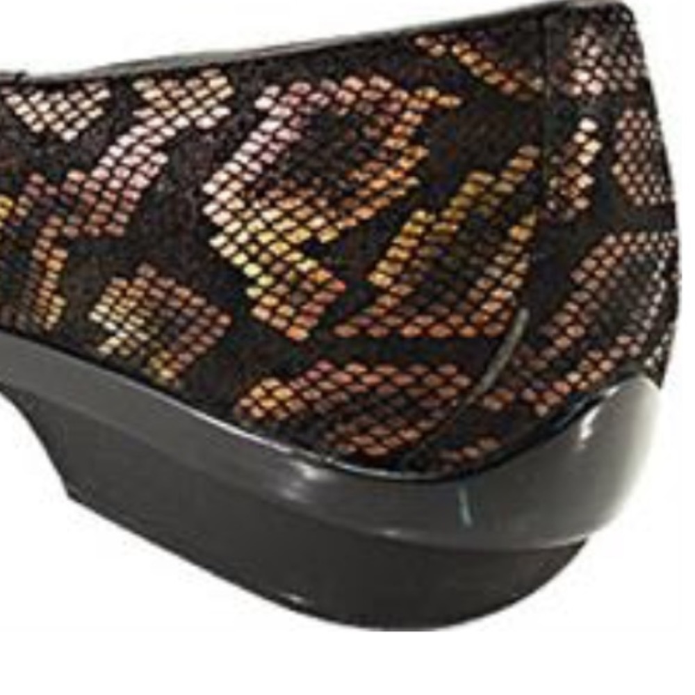 Dansko Olivia suede leather Python snake print low top clog - Picture 7 of 7